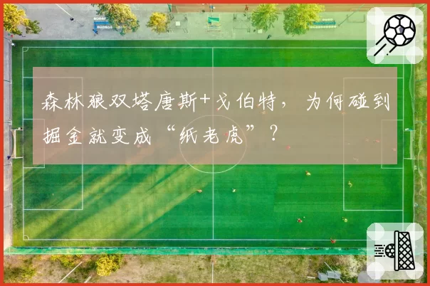 森林狼双塔唐斯+戈伯特，为何碰到掘金就变成“纸老虎”？