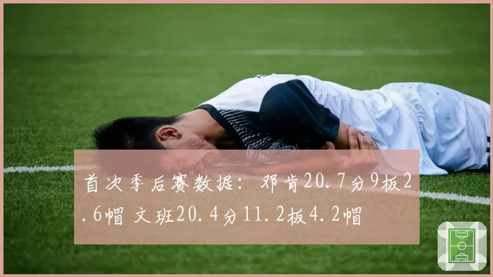 首次季后赛数据：邓肯20.7分9板2.6帽 文班20.4分11.2板4.2帽